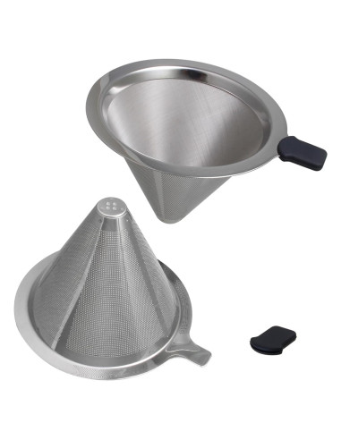 Juego de Filtros de Café Reutilizables AzulySlec 300/600 Malla