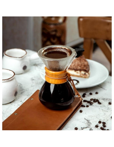 Juego de Filtros de Café Reutilizables AzulySlec 300/600 Malla