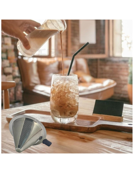 Juego de Filtros de Café Reutilizables AzulySlec 300/600 Malla