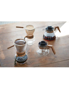 Cafetera de Goteo Hario Woodneck 480ml Madera de Olivo 2
