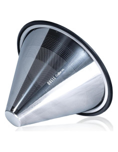 Filtro de café reutilizable Quell para Hario V60-02, acero inoxidable