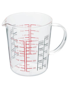 Taza Medidora de Vidrio Hario 500ml Resistente al Calor