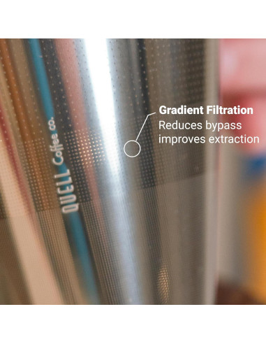 Filtro de café reutilizable Quell para Hario V60-02, acero inoxidable