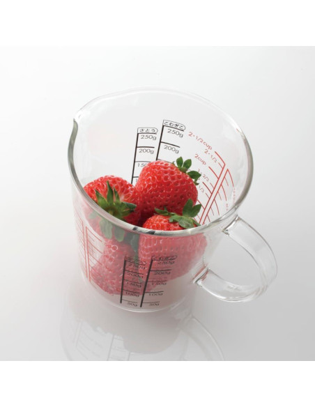 Taza Medidora de Vidrio Hario 500ml Resistente al Calor