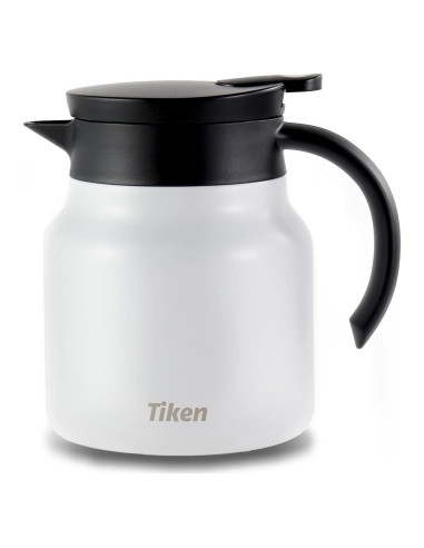 Servidor de Café Tiken 800ML Acero Inoxidable Aislado Blanco