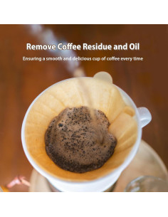 Filtros de café PakTalk V60 Tamaño 02 100 Unidades Cono 2-4 Tazas 2