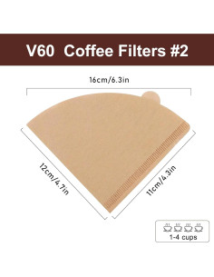 Filtros de Café DechoPak 200 Unidades Cono Natural 2-4 Tazas 2