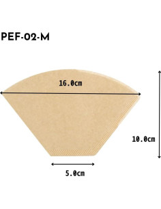 Filtros de Café Hario Pegasus Tamaño 02 Natural 100 Unidades 2
