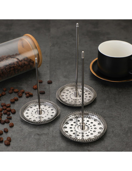 Kit de Reemplazo Prensa Francesa Genérico 5 Piezas Acero Inoxidable 800ml