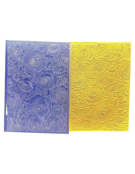 Carpeta de Embossing 3D Arbuya Flores de Rosas 11.5x16.5 cm