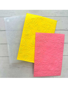 Carpeta de Embossing 3D Arbuya Flores de Rosas 11.5x16.5 cm 2