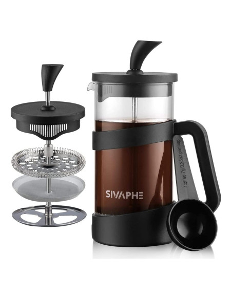 Cafetera Prensa Francesa Sivaphe 12oz Borosilicato Manual