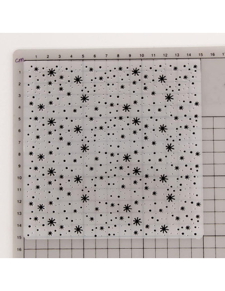 Plantilla de Embossing Lily Craft Copo de Nieve 15x15cm