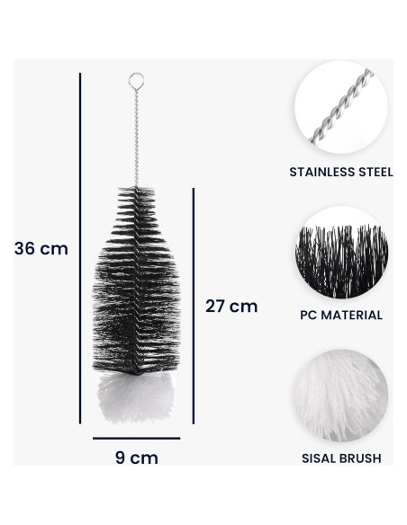 Cepillo para Botellas kwmobile 36 cm Compatible SodaStream