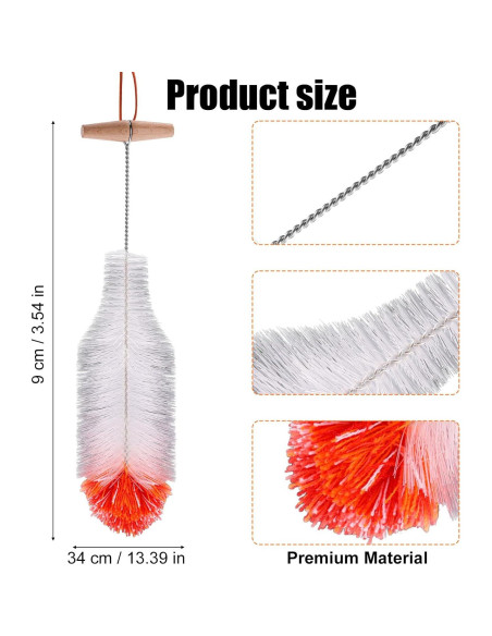 Cepillo para Botellas BOXOB 34 cm Cerdas Antirayaduras