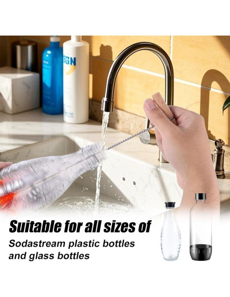 Cepillo para Botellas BOXOB 34 cm Cerdas Antirayaduras