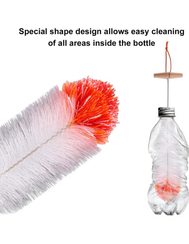 Cepillo para Botellas BOXOB 34 cm Cerdas Antirayaduras
