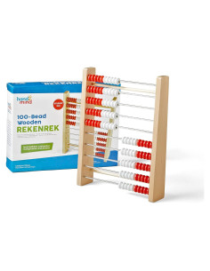Rekenrek de Madera Hand2mind 100 Cuentas para Niños 4-10 Años