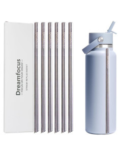 Popote de Metal Dreamfocus Acero Inoxidable para Botella 1.18L