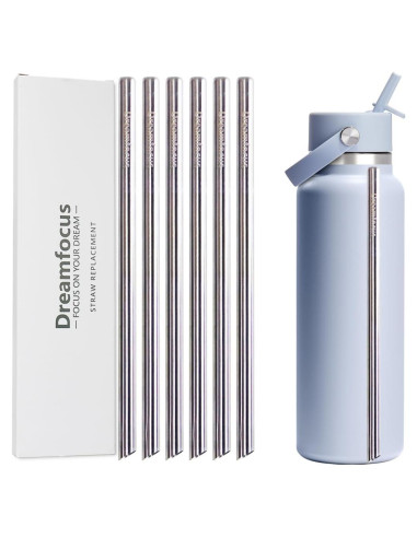 Popote de Metal Dreamfocus Acero Inoxidable para Botella 1.18L