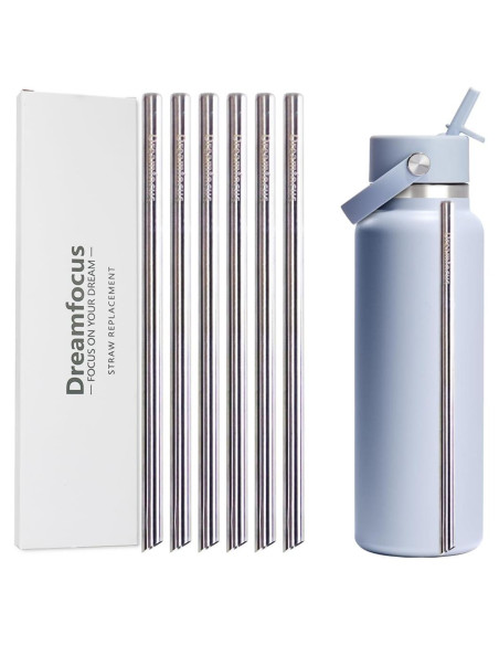 Popote de Metal Dreamfocus Acero Inoxidable para Botella 1.18L