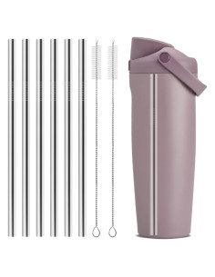 6 Popotes de Acero Inoxidable Reutilizables XZESH para Owala 40oz