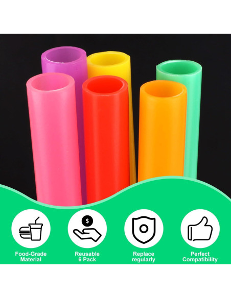 6 Pajitas Reutilizables Gosknor para Owala FreeSip 0.71L y 0.95L