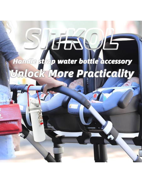 Juego de Correa y Llaveros SITKOL para Botellas Owala 24-40 oz