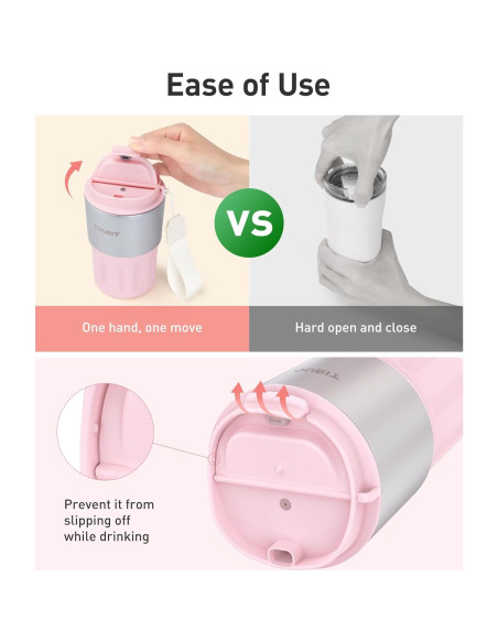 Taza de Café de Viaje TOURIT 0.47L Acero Inoxidable Aislada