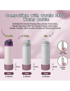 2PCS Botas de Silicona BKBY para Botellas Owala 24oz y 32oz 2