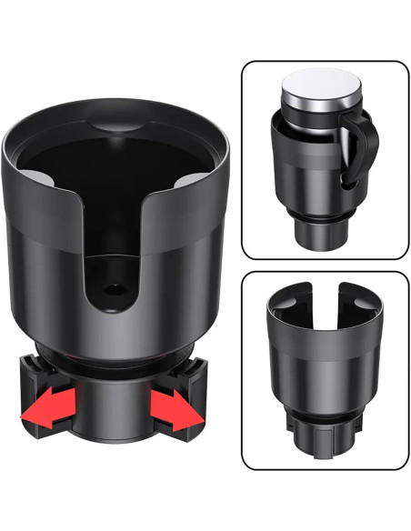 Expansor Soporte Tazas Coche Digital Nc Modelo 395 Negro
