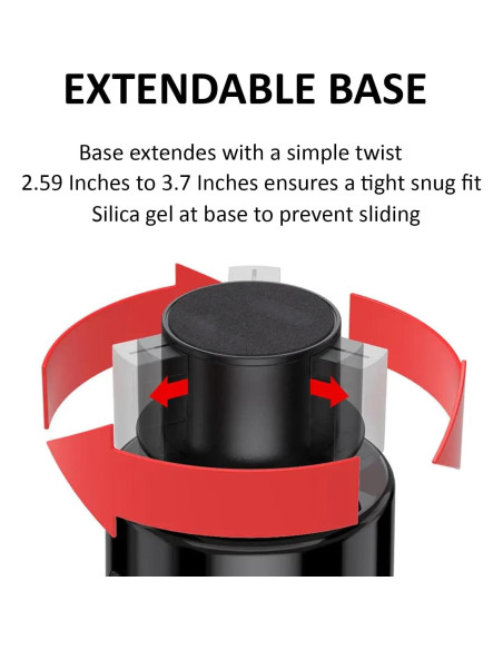 Expansor Soporte Tazas Coche Digital Nc Modelo 395 Negro