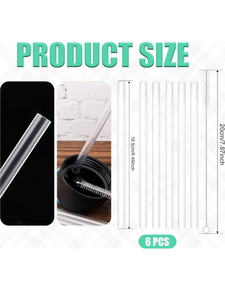 6 Pajillas Reemplazo Owala FreeSip Niños 16oz + Cepillo Limpieza