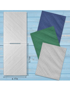 Carpeta de Embossing ALIBBON Rayas Diagonales 14.48x10.16cm 2