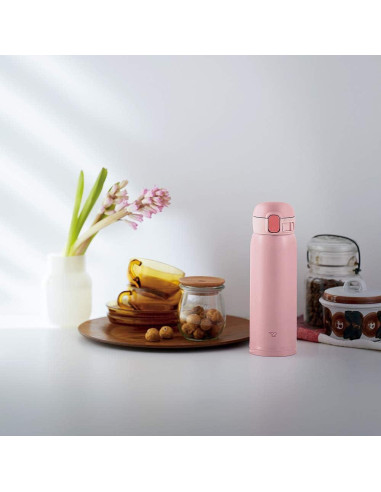 Taza de Acero Inoxidable Zojirushi SM-WA48-HL 0.36L Rosa