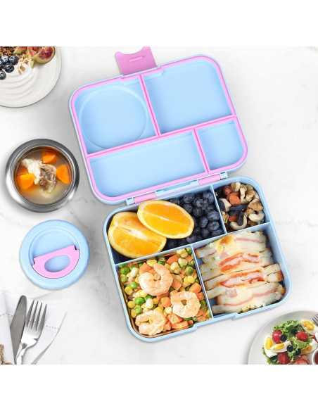 Caja de Almuerzo Bento ACOTUM Lila 5 Compartimentos 0.34L