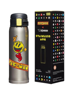 Taza Aislada Acero Inoxidable Zojirushi PAC-MAN 473ml Paquete 2 2