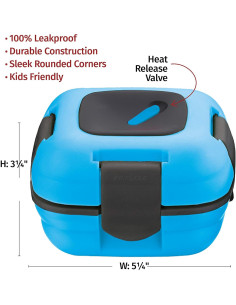 Caja de Almuerzo Térmica Pinnacle 473 ml - 2 Unidades Azul-Rosa 2