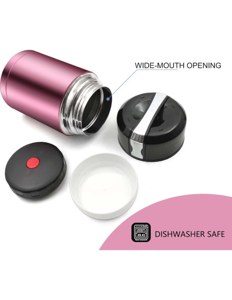 Termo de Sopa Zalaxt 0.83L Acero Inoxidable Aislado