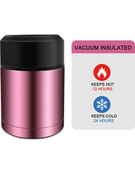 Termo de Sopa Zalaxt 0.83L Acero Inoxidable Aislado