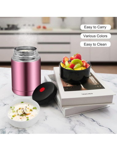 Termo de Sopa Zalaxt 0.83L Acero Inoxidable Aislado