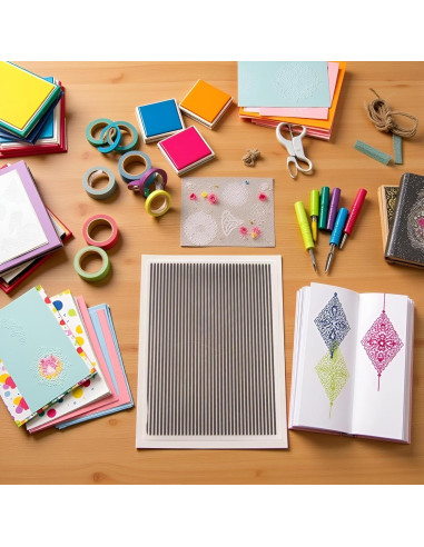 Carpeta de Embosado de Plástico JJLFresheners 2.54x2.54cm