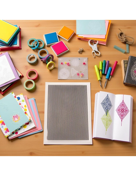 Carpeta de Embosado de Plástico JJLFresheners 2.54x2.54cm