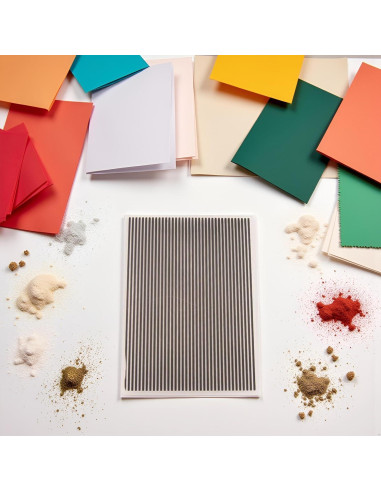 Carpeta de Embosado de Plástico JJLFresheners 2.54x2.54cm