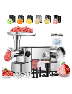 Picadora de Carne Eléctrica Flyseago 3200W 6kg Multifuncional