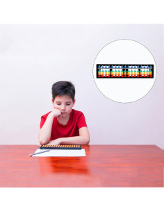 Ábaco Aritmético Alipis 17 Dígitos Cuentas Coloridas 2