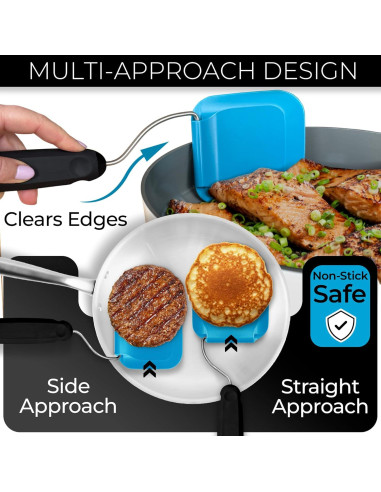 Espátula Giratoria Ajustable Blue Bosti - Resistente al Calor