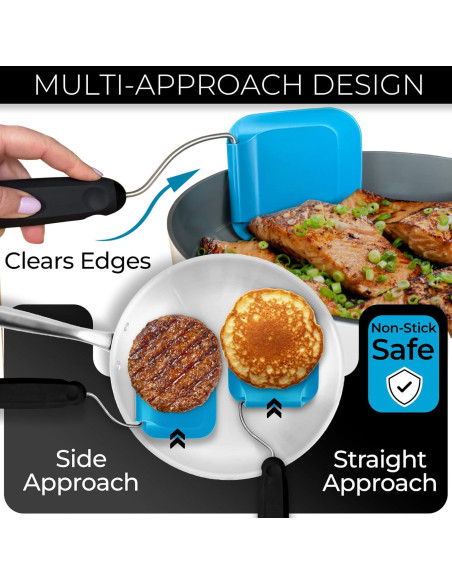 Espátula Giratoria Ajustable Blue Bosti - Resistente al Calor