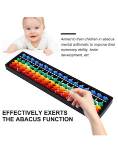 Ábaco de Plástico para Niños Toddmomy 26.4x6.5cm Herramienta Educativa 2