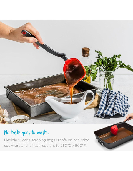 Cuchara de Servir Plegable Dreamfarm Fladle 1/2 Taza Silicona Roja